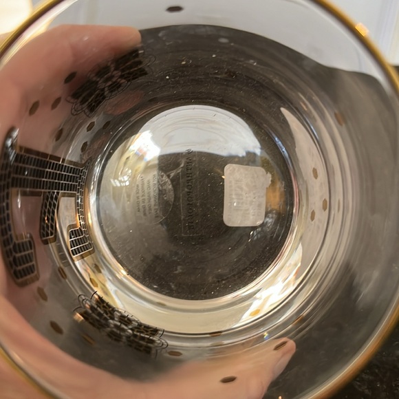 Anthropologie Bistro Subway “E” Old Fashioned Glass - Picture 7 of 9